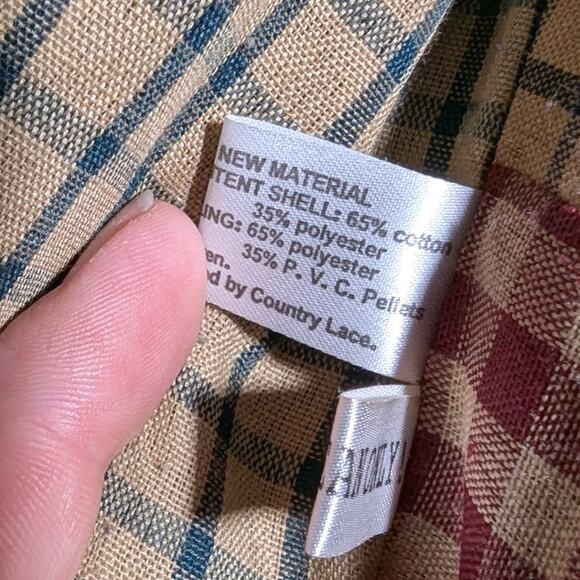 Vtg 1990s Country Lace Red Chenille Heart Applique Open Front Cardigan Sz XL - Picture 5 of 5